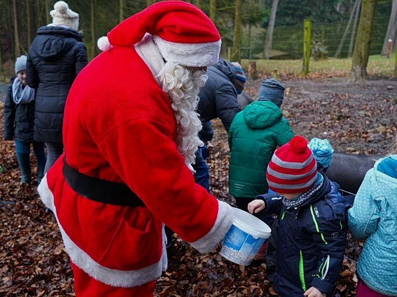 Mit dem Nikolaus auf Futtertour