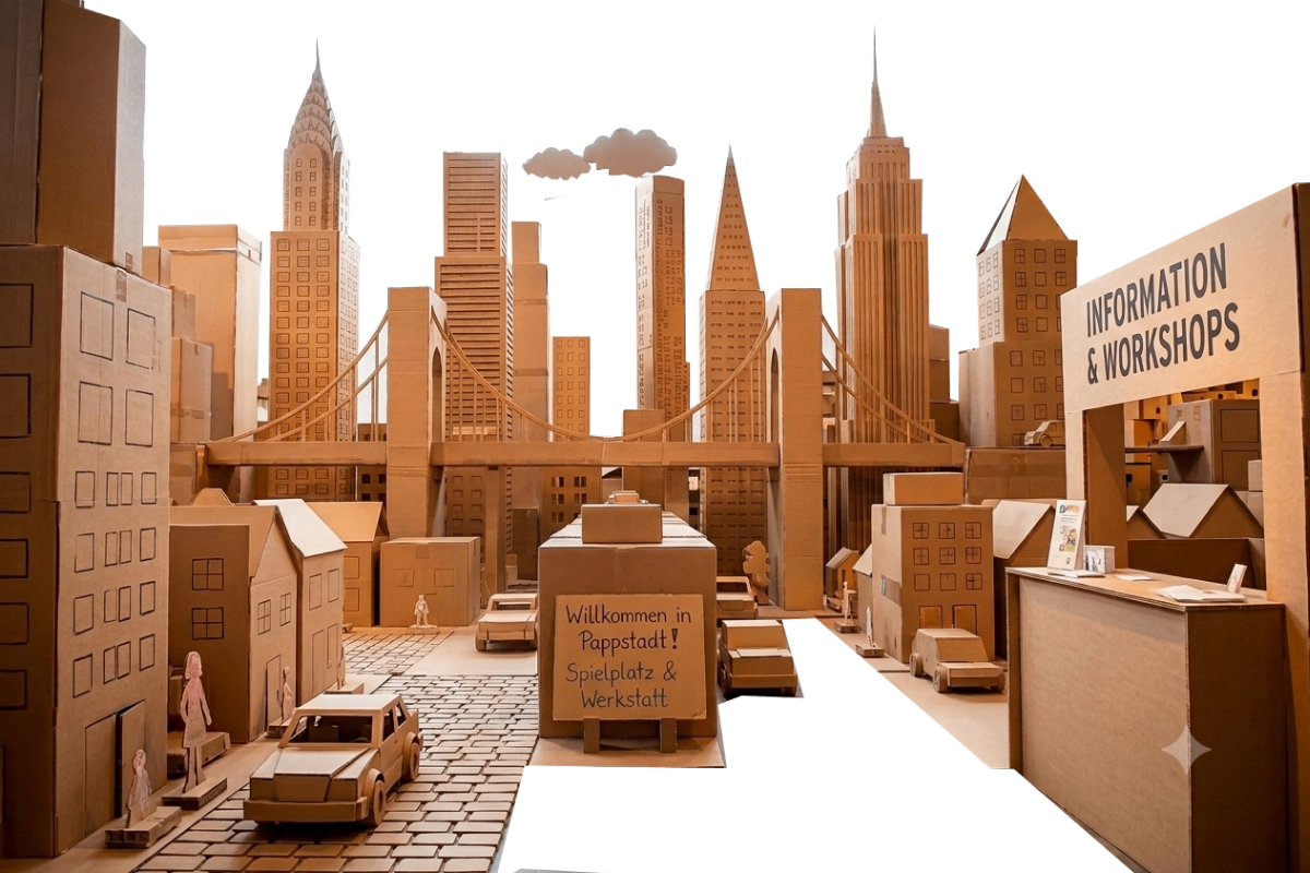 Pappstadt - Nicht klein denken. Groß bauen!
