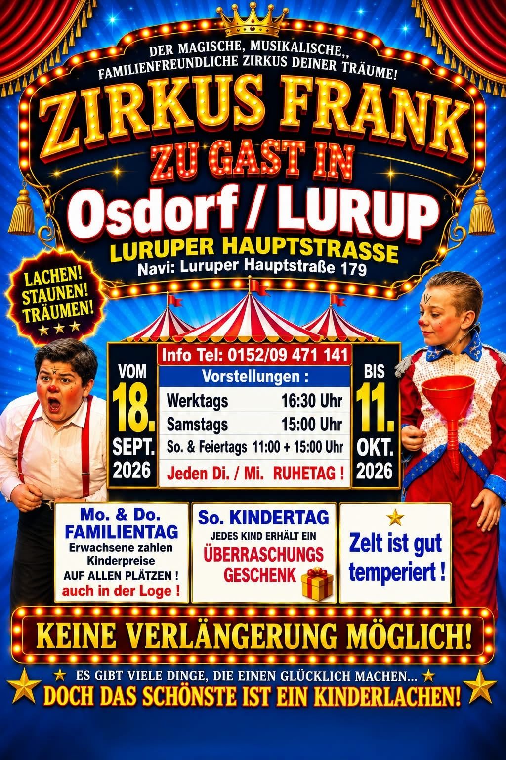 Zirkus Frank Vorstellung