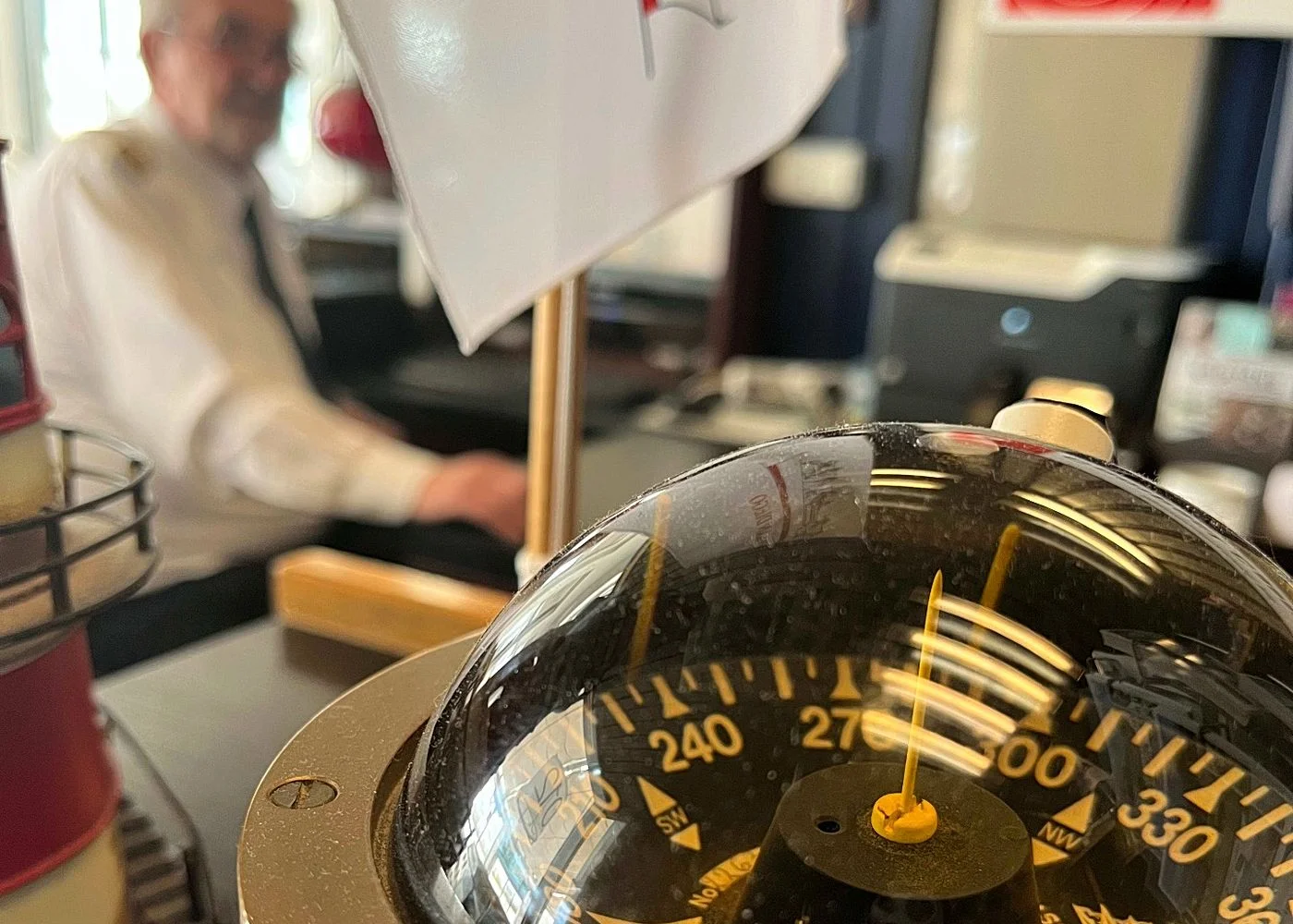 Schiffsbegrüßung im Schulauer Fährhaus