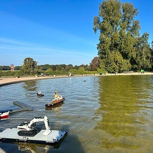 Modellboot-Rondeel im Stadtpark