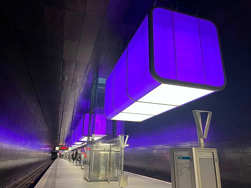Lichteffekte U-Bahn Hafencity – Bild 3