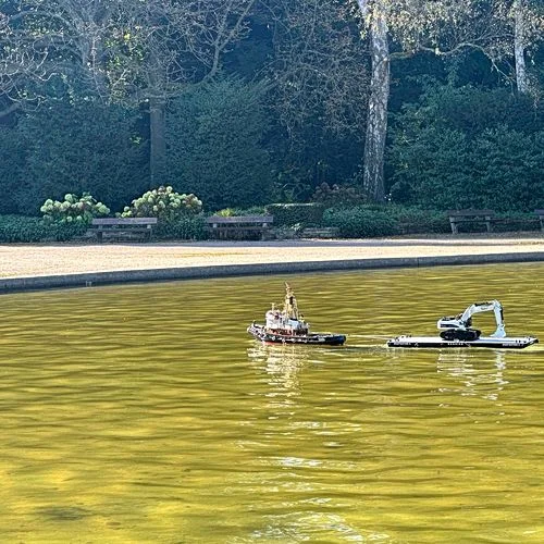 Modellboot-Rondeel im Stadtpark