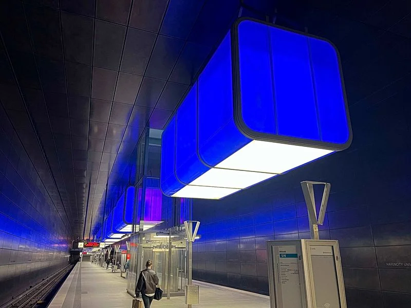 Lichteffekte U-Bahn Hafencity – Bild 4