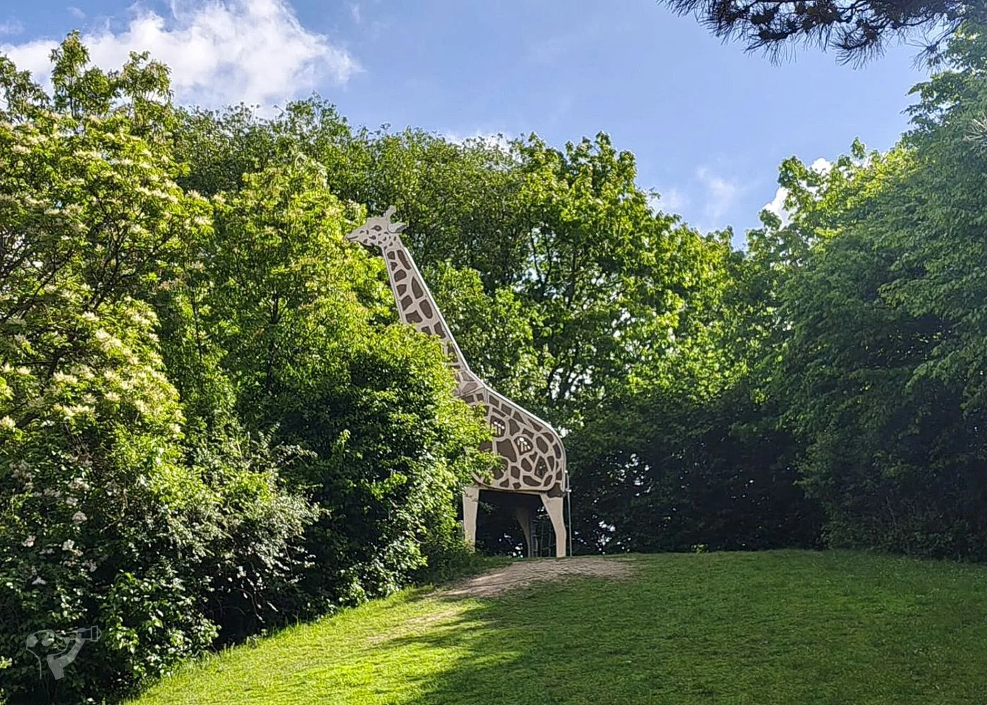 Dschungelspielplatz mit Giraffen-Rutsche – Foto 1