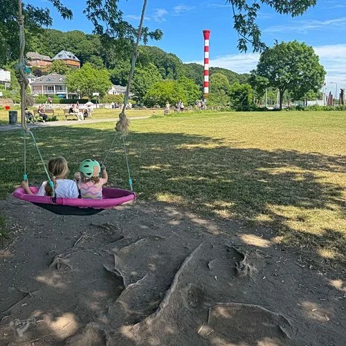 Baumschaukeln an der Elbe