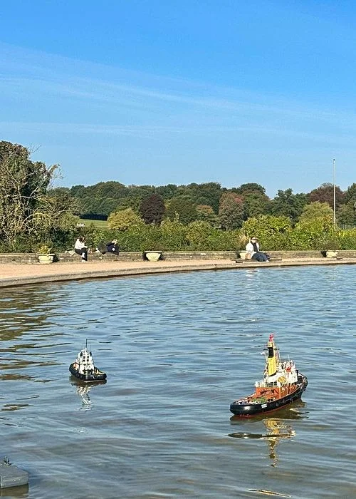 Modellboot-Rondeel im Stadtpark