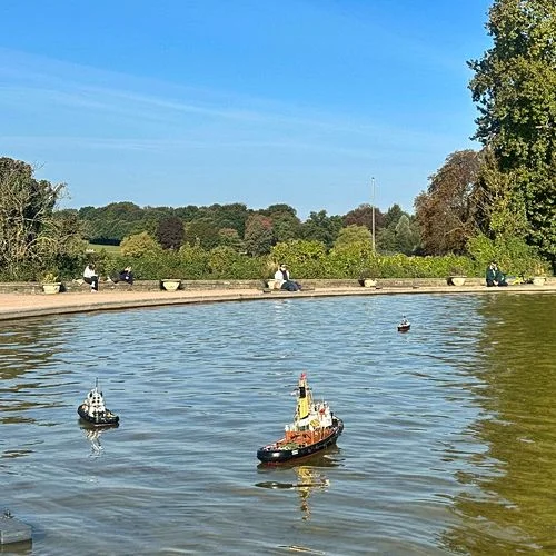 Modellboot-Rondeel im Stadtpark