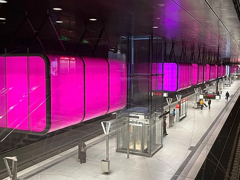 Lichteffekte U-Bahn Hafencity – Bild 5
