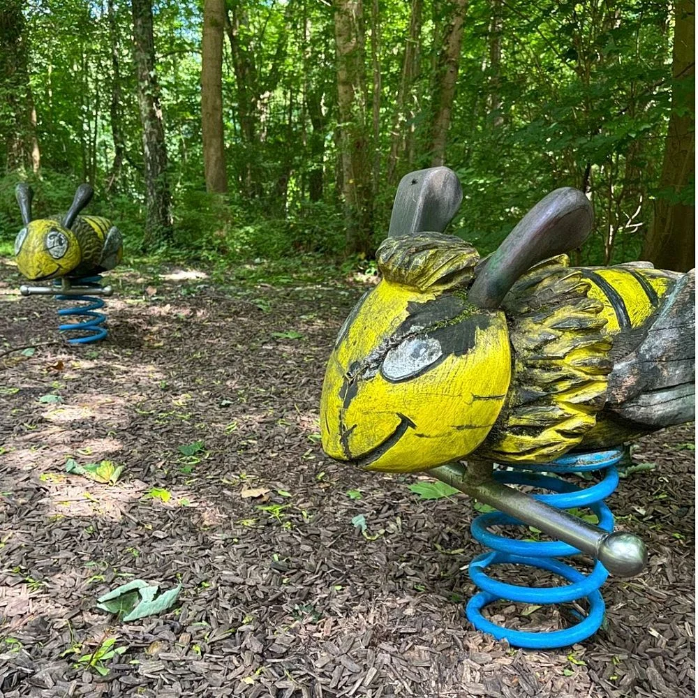Waldspielplatz Teutonenweg (Pilzspielplatz) - der Schattenspender